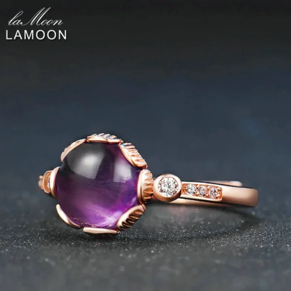 bague en améthyste violette – Image 4