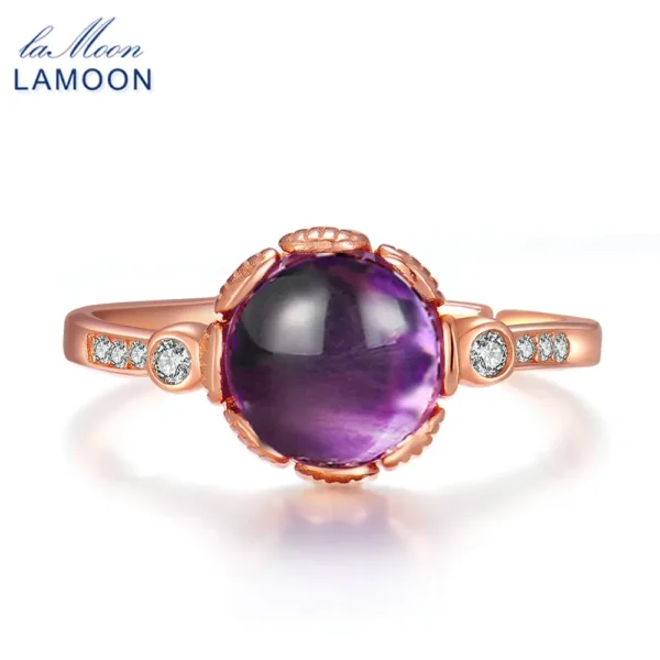 bague en améthyste violette – Image 5